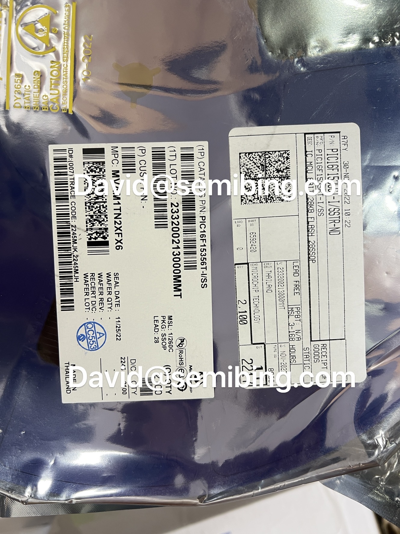 PIC16F15356T-I/SS
