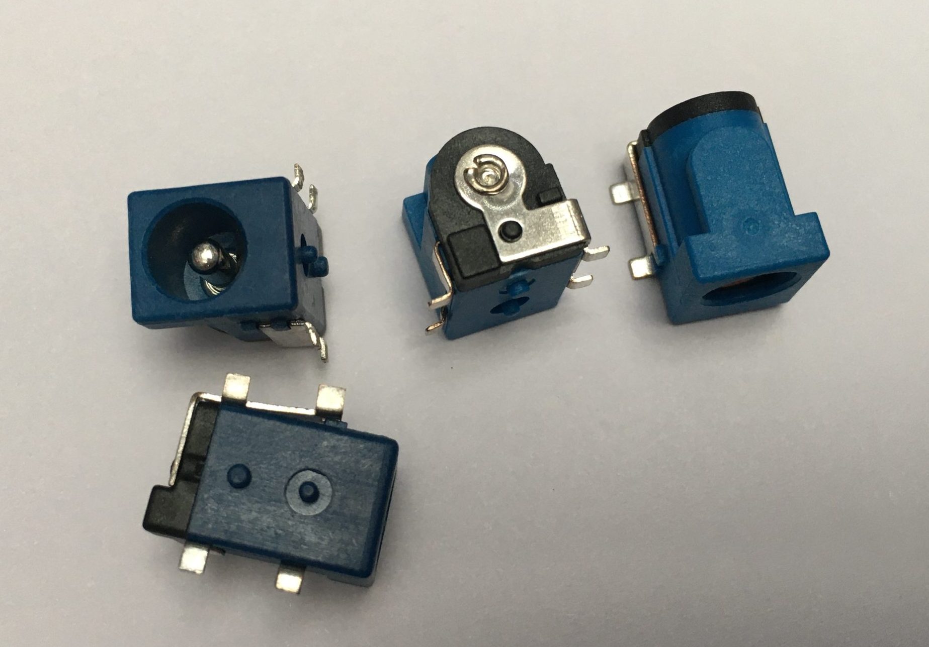 DC Jack, 6.4/2.5, DC-050, SMD, Blue